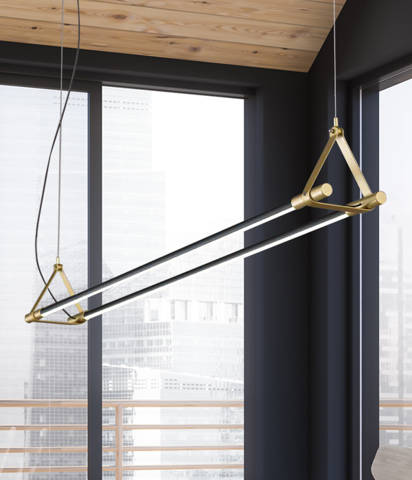 헤리오 2등 펜던트조명, LED식탁등 (38W)